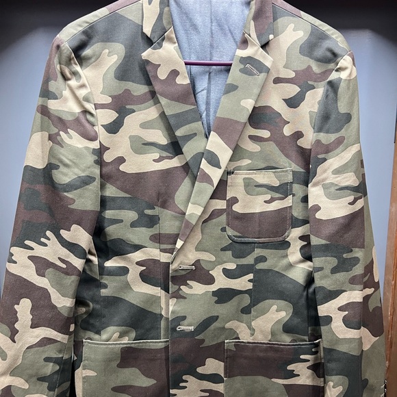 Dockers Khaki Camo Blazer - Picture 1 of 3
